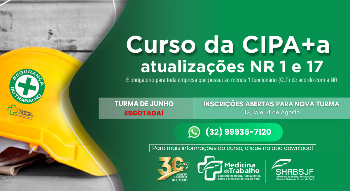 Dias 17, 18 e 1906 - 14h00 ás 1800